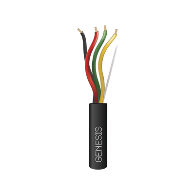 BOBINA DE 305 M 4 X 14 AWG DE CABLE DIRECT BURIAL NEGRO.