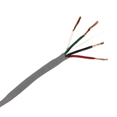 Bobina de 305 Metros / Cable de Cobre / 4 X 18 AWG / Tipo Alarmas UL / Para Interior / Color Blanco / Para Aplicaciones de Alarmas de Intrusión / Interfonos / TV Porteros / y Multi-Propósito / Hecho en México