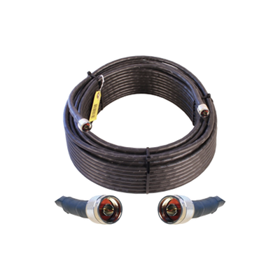 Jumper Coaxial con Cable Wilson-400 | Conector N Macho en los extremos | 30.48 metros de longitud.