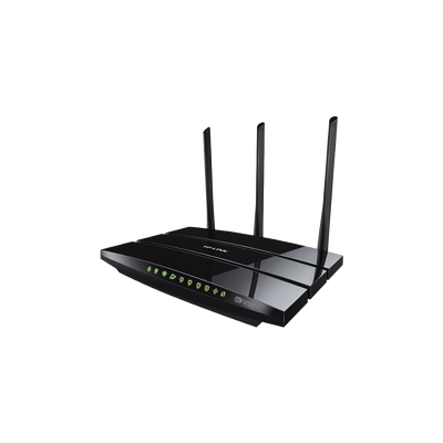 Router inalámbrico AC 1200 doble banda 1 puerto WAN 10/100/1000 Mbps Y  4 puertos LAN 10/100/1000 Mbps, 1 puerto USB 2.0