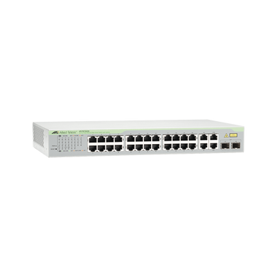 Switch WebSmart de 24 puertos 10/100 Mbps + 2 puertos 10/100/1000 Mbps + 2 SFP Gigabit Combo