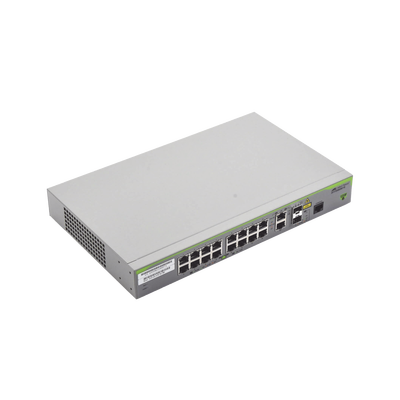 Switch Administrable CentreCOM FS980M, Capa 3 de 16 Puertos 10/100 Mbps + 2 puertos RJ45 Gigabit/SFP Combo