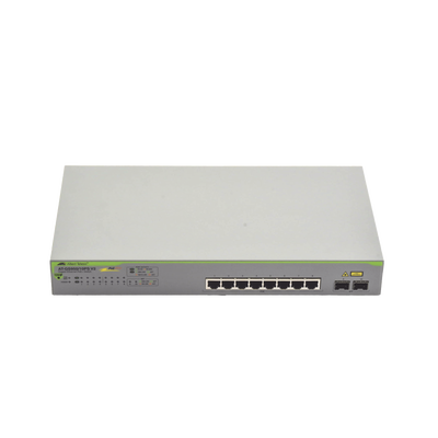 Switch PoE+ Gigabit WebSmart de 10 puertos 10/100/1000 Mbps (2 x Combo) + 2 puertos gigabit SFP (Combo), 75 W