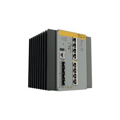 Switch Industrial Hi-PoE Continuo Administrable Capa 3 de 8 x 10/100/1000 Mbps + 4 Puertos SFP, 240 W.