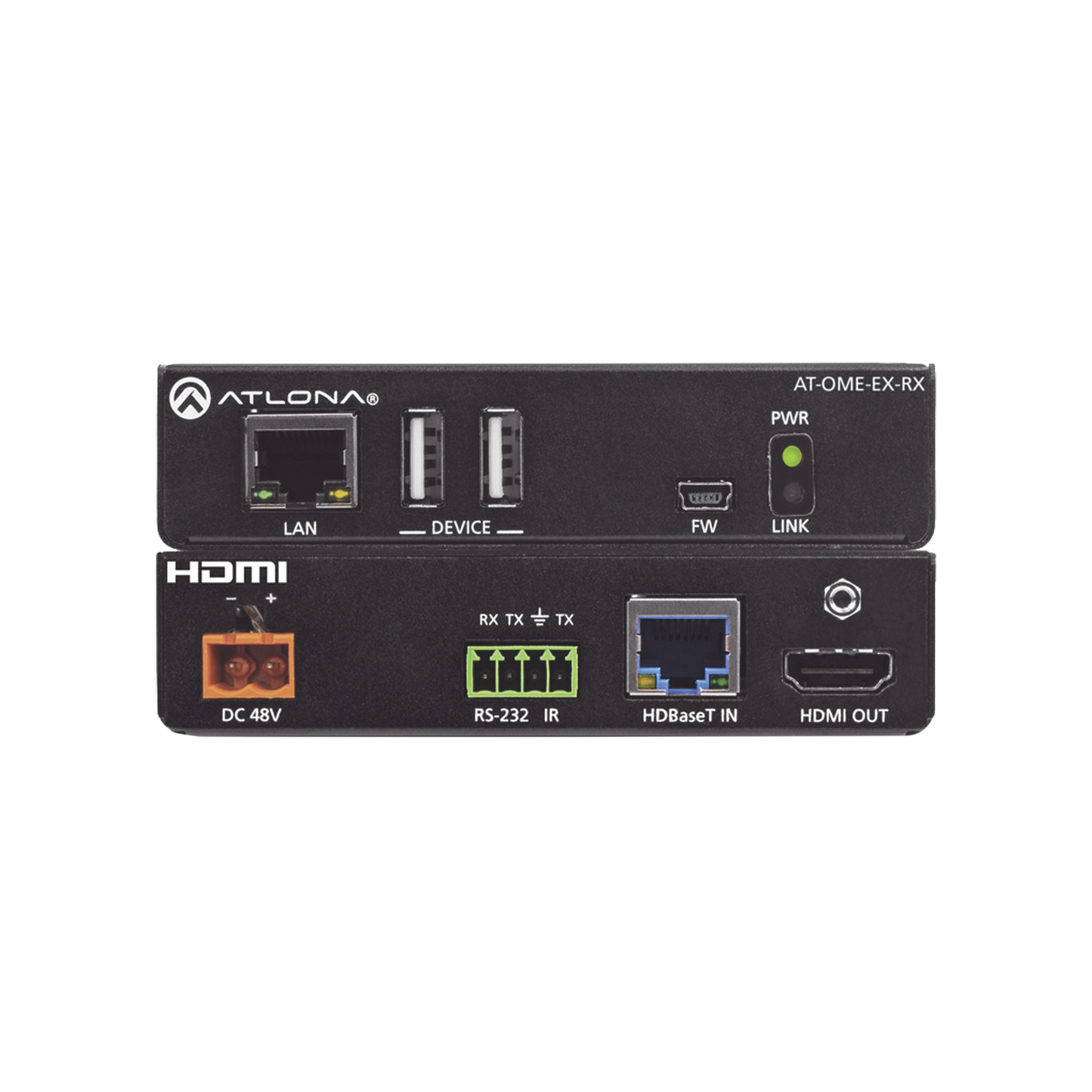 OMEGA 4K/UHD HDMI OVER HDBASET RECEIVER WITH USB ;  CONTROL AND POE