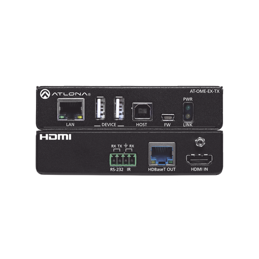 OMEGA 4K/UHD HDMI OVER HDBASET TRANSMITTER WITH USB ;  CONTROL AND POE