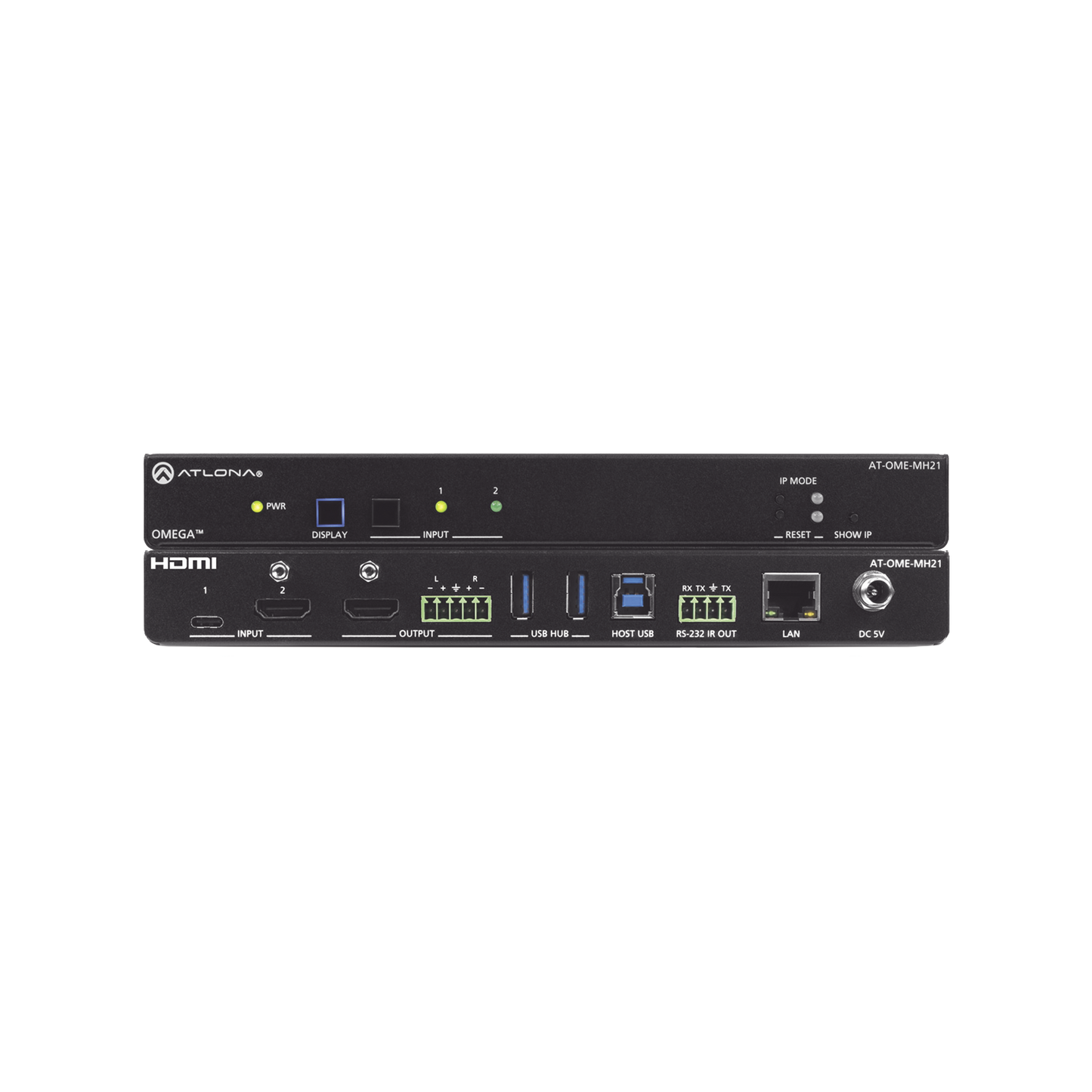 OMEGA 4K/UHD MEETING HUB WITH USB-C AND HDMI INPUTS AND HDMI OUTPUT