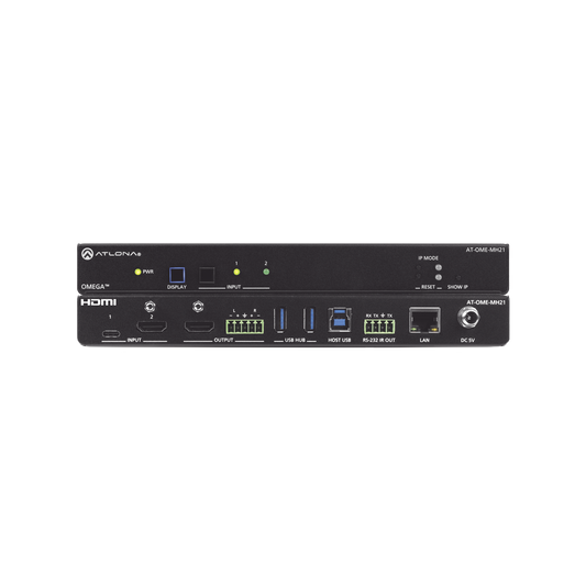 OMEGA 4K/UHD MEETING HUB WITH USB-C AND HDMI INPUTS AND HDMI OUTPUT