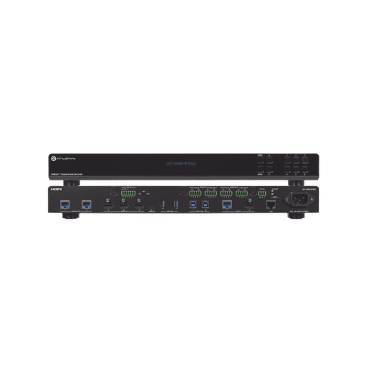 OMEGA 6X2 MATRIX SWITCHER WITH 2X HDBASET INPUTS ;  3X HDMI INPUTS ;  1X USB-C INPUT