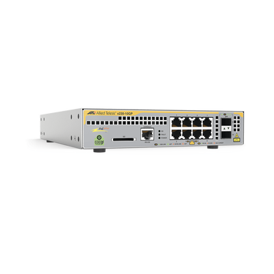 Switch PoE+ Administrable Capa 3, 8 Puertos 10/100/1000 Mbps + 2 SFP Gigabit, 124 W