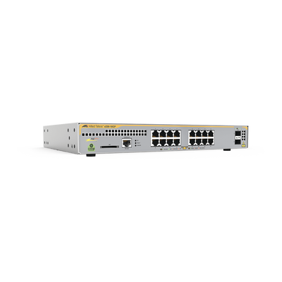 Switch PoE+ Administrable Capa 3, 16 Puertos 10/100/1000 Mbps + 2 SFP Gigabit, 247 W