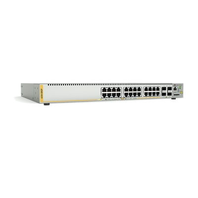 Switch PoE+ Administrable Capa 3, 24 Puertos 10/100/1000 Mbps + 4 SFP Gigabit, 370 W