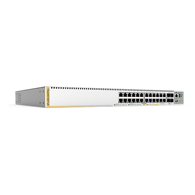 Switch Stackeable Capa 3, 20 puertos 10/100/1000 Mbps + 4 x 100M/1G/2.5/5G-T + 4 puertos SFP+ 10 G, fuente redundante