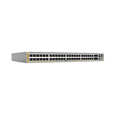 Switch inteligente de distribución o core, Stackeable, Capa 3, 48 x 1000 Mbps + 4 x SFP+ 10 G,  Doble fuente de alimentación redundante