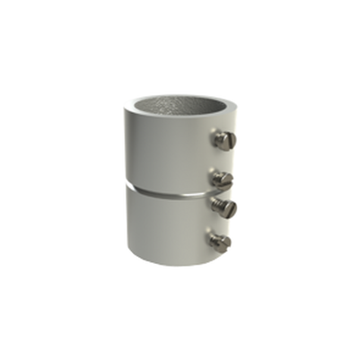 Cople 1 1/4" (32mm) con tornillo pared delgada galvanizado etiqueta verde