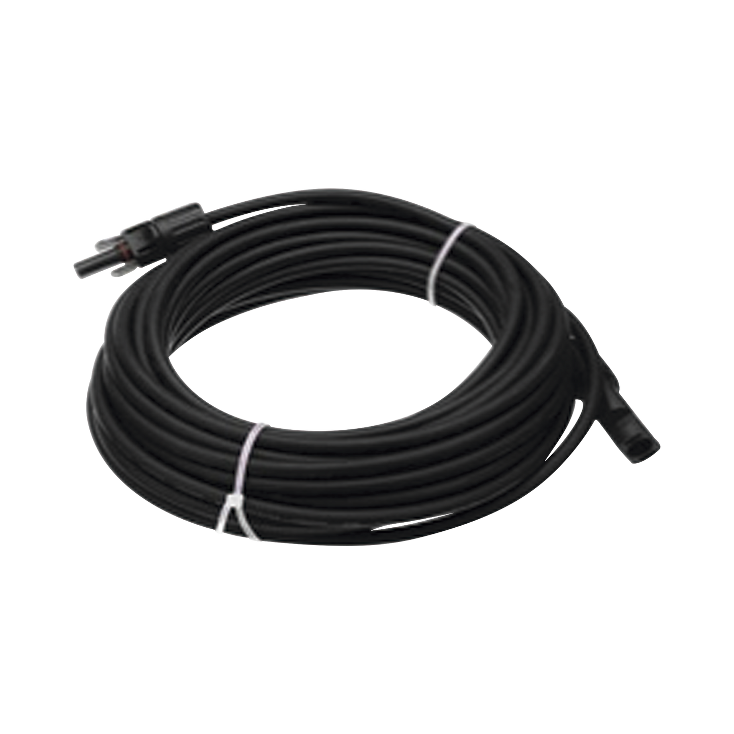 Cable Fotovoltaico 50 m, Negro, Calibre 10 AWG con Terminales MC4 en Ambos Extremos