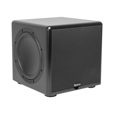 Subwoofer compacto con Altavoz de 12 in y 2 radiadores pasivos, amplificador interno de 350W