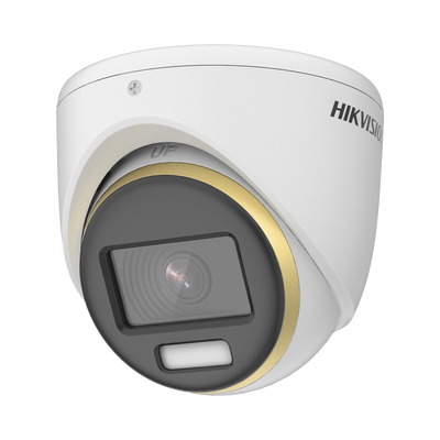 Turret TURBOHD 2 Megapixel (1080p) / Imagen a color 24/7 / Lente 2.8 mm / Luz Blanca 20 mts / Exterior IP67 / WDR 130 dB