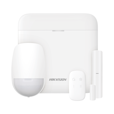 (AX PRO) Kit de Panel de Alarma Inalámbrico de Hikvision / Soporta 48 Zonas / Wi-Fi y Ethernet / Incluye Batería de respaldo / Compatible con los Accesorios AX PRO