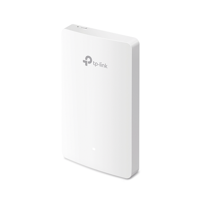 Punto de acceso Omada doble banda 802.11ac, PoE 802.3af/at, MU-MIMO, MIMO 2x2 diseño placa de pared con tres puertos adicionales, soporta hasta 100 clientes.