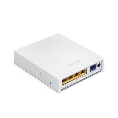 Punto de Acceso para Pared en 2.4 GHz,MIMO 2x2, Hasta 300 Mbps, 4 Puertos uno con Salida PoE. 100 mW de Potencia