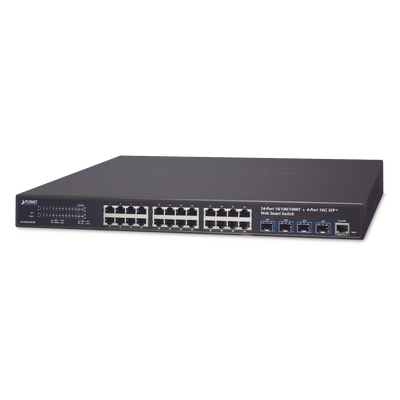 Switch Administrable L2 24 puertos 10/100/1000T + 4 puertos 10G SFP+ Web Smart