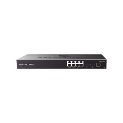 Switch PoE+ Gigabit Administrable / 8 puertos 10/100/1000 Mbps + 2 Puertos SFP Uplink / Hasta 120W / Compatible con GWN Cloud