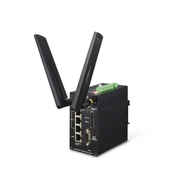 Router Industrial 4G LTE, 2 SIM Card, 1 puerto WAN, 3 Puertos LAN