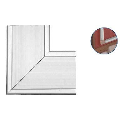 Accesorio en "L" de aluminio,  compatible con canaleta INKA100 (8130-80001) 