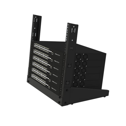 Rack de 19", 9 UR,  Para Uso en Mesa. Ideal para Instalaciones Temporales/Pruebas/Exhibición.