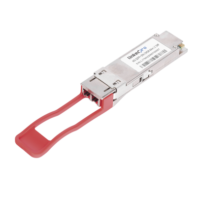 Transceptor QSFP+ (Mini-Gbic) / Monomodo / 40 Gbps de velocidad / Conectores LC Dúplex / Hasta 40 km de Distancia