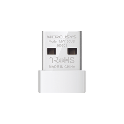 Adaptador inalámbrico N USB 2.0 de 150 Mbps 2.4 GHz con 1 antena interna