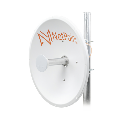 Antena Direccional / 2 ft / 4.9-6.4 GHz / Ganancia 30 dBi / SLANT de 45 ° y 90 ° / Conector N-Macho / Montaje  y jumpers incluidos.