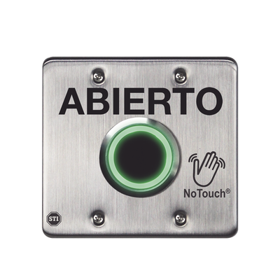 Interruptor IR NoTouch ® de acero inoxidable, doble salida EE. UU., ABIERTO