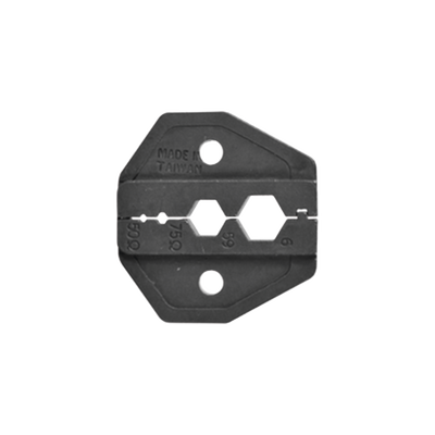 Mordaza para Plegar Conectores de Anillo en RG-6/U, RG-59/U, con tamaños 0.324", 0.255", 0.068" y 0.042".