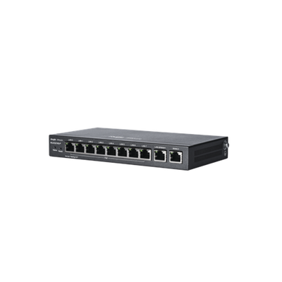 RG-EG210G-P Reyee PoE Administrable en la Nube, 10 Puertos Gigabit (8x PoE), Admite Configuración de 4x WAN, Soporta hasta 200 Clientes con Rendimiento asimétrico de 600 Mbps