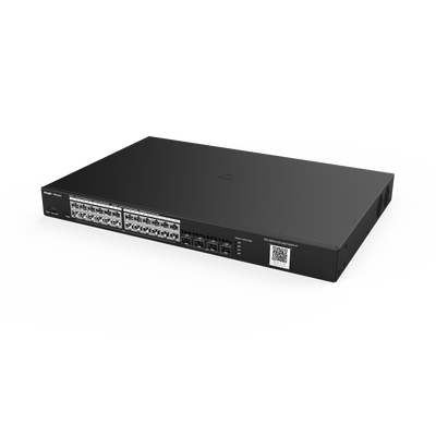 RG-NBS3100-24GT4SFP-P, Switch PoE Gestionable en la Nube de Capa 2 Gigabit de 28 Puertos, 24 Puertos Gigabit PoE+, 4 SFP, 370W