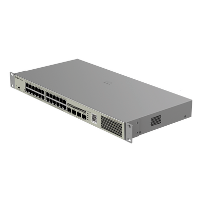 Switch PoE Gestionable en la Nube de Capa 2 Gigabit de 28 Puertos, 24 Puertos Gigabit PoE+, 4 SFP, 370W