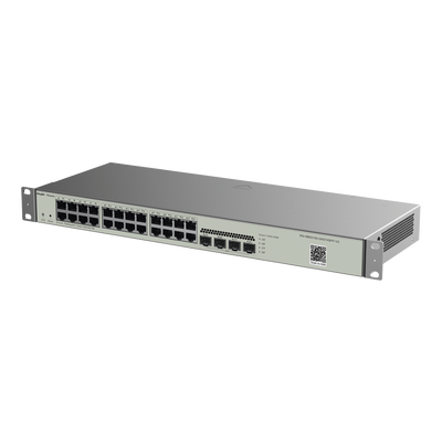 Switch No PoE Gestionable en la Nube de 28 Puertos Gigabit Capa 2, 24 x 10/100/1000Base-T + 4 Puertos SFP