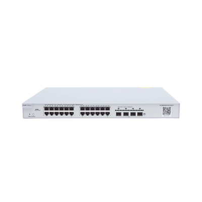 RG-NBS3200-24GT4XS-P, Switch PoE Administrable en la Nube de Capa 2 Gigabit de 24 Puertos, 4 * 10G Enlace Ascendente SFP+, 370W