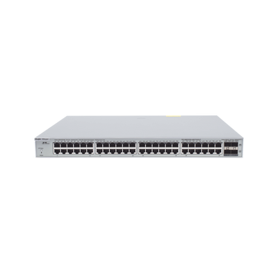 Switch Administrable de 48 Puertos Gigabit PoE 802.3af/at + 4 SFP+ para Fibra 10Gb, Gestión Gratuita desde la Nube