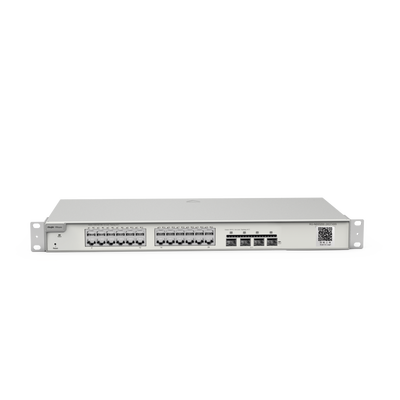 Switch Administrable con 24 Puertos Gigabit + 4 SFP+ para Fibra 10Gb, Gestión Gratuita desde la Nube