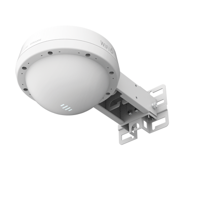 Punto de acceso Wi-Fi 6 para exterior 360°, IP 68, doble banda 2.97 Gbps, puerto SFP ideal para fibra óptica, hasta 512 usuarios, protección hasta 4 kV y protección contra erosión eólica, compatible con Reyee Mesh