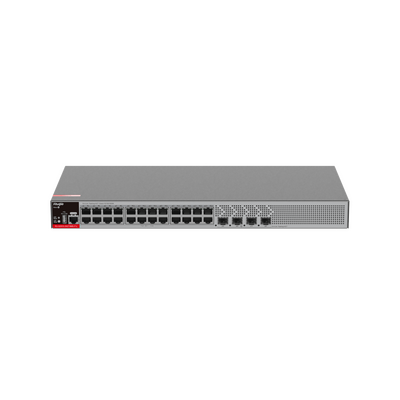 Switch Administrable L2+ con 24 puertos Gigabit PoE+, 4 SFP para fibra 1Gb / 2.5 Gb , gestión gratuita desde la nube, 370w  