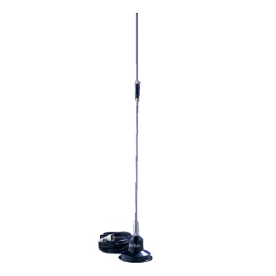 Antena móvil UHF, 450-470 MHz, 5.2 dB, montaje magnético, conector mini UHF Macho