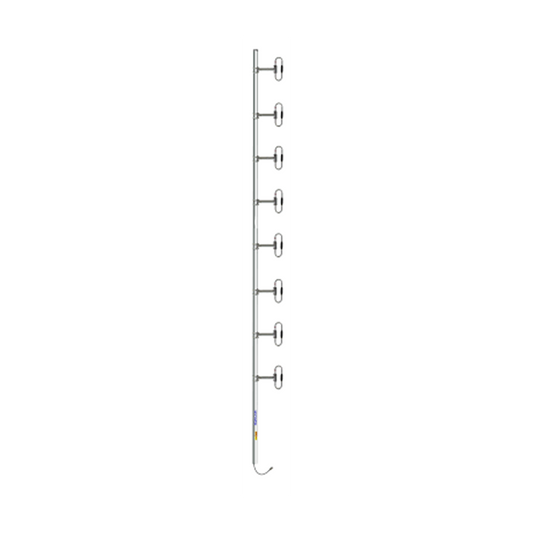 Antena de 8 Dipolos para Estación Base, 370-430 MHz, 300 Watt, Bajo PIM, Inclinación Opcional, DIN 7-16 Hembra.