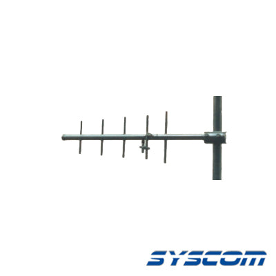 Antena Yagi Direccional, 375-405 MHz, 5 Elementos, 9 dB, 300 Watt.