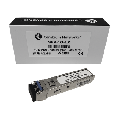 Transceptor MiniGbic SFP, 1 Gbps, Monomodo, distancia hasta 20 km, conector LC