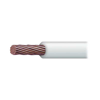 Cable Eléctrico de Cobre Recubierto THW-LS Calibre 2 AWG 19 Hilos Color Blanco (100 metros)