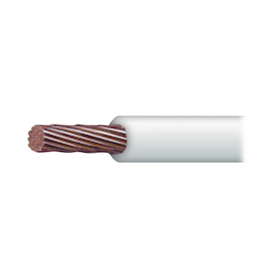 Cable Eléctrico de Cobre Recubierto THW-LS Calibre 4 AWG 19 Hilos Color Blanco (100 metros)